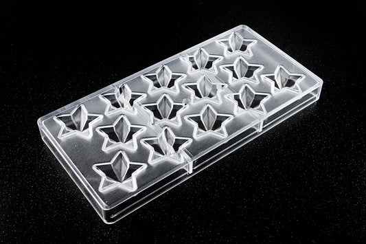 CW1862 - Chocolate World - Chocolate Star Polycarbonate Mould