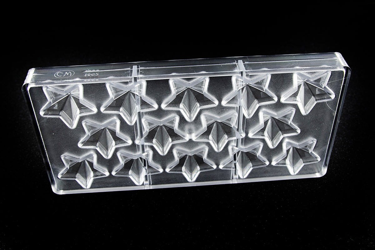 CW1862 - Chocolate World - Chocolate Star Polycarbonate Mould