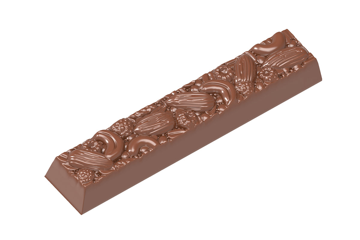 CW1872 - Chocolate World - Chocolate Muesli Bar Polycarbonate Mould