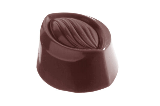 CW1876 - Chocolate World - Chocolate Almond 9 g Polycarbonate Mould