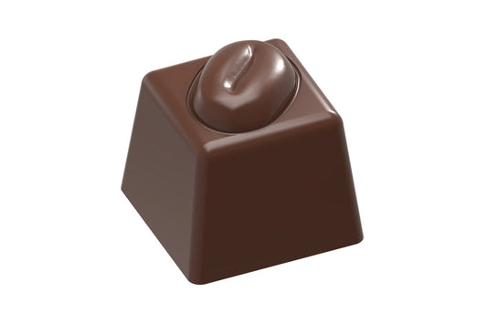 CW1880 - Chocolate World - Cube Coffee Bean 6.9 g Polycarbonate Mould