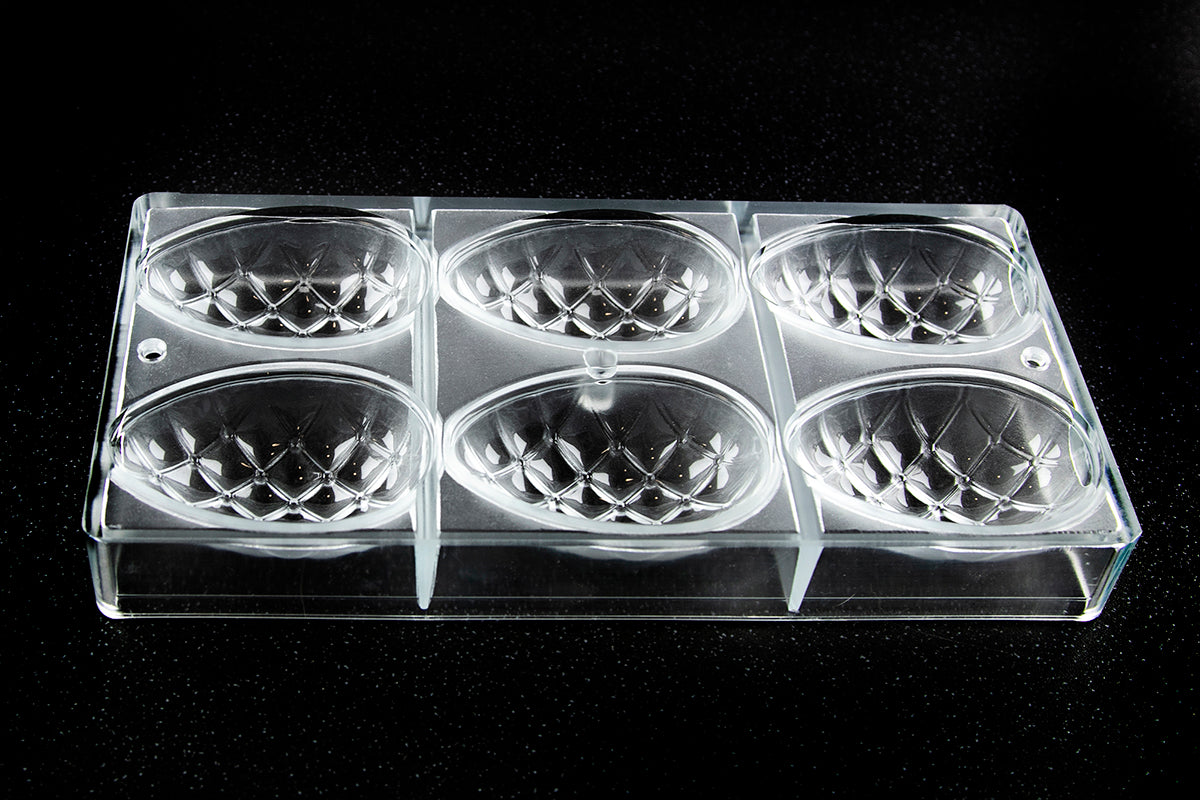 CW1888 - Chocolate World - Egg Chesterfield Polycarbonate Mould