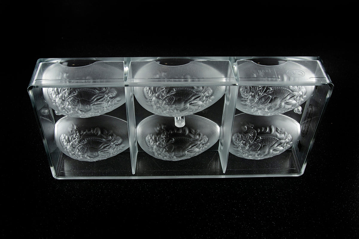 CW1889 - Chocolate World - Egg Belle-époque Polycarbonate Mould