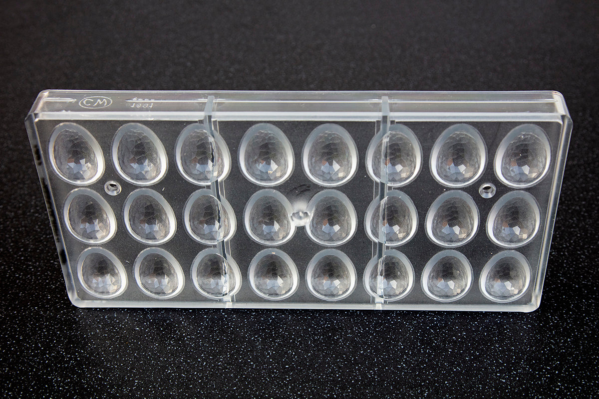 CW1891 - Chocolate World - Egg Crystal 33 mm Polycarbonate Mould