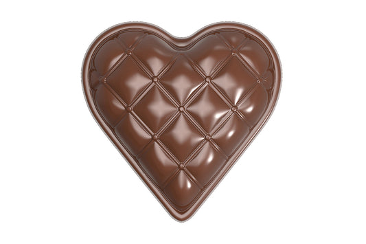CW1892 - Chocolate World - Heart Chesterfield Polycarbonate Mould