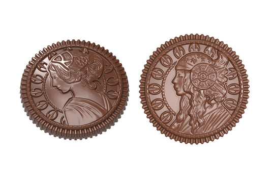 CW1895 - Chocolate World - Caraque Venus & Diana 2 Fig Polycarbonate Mould