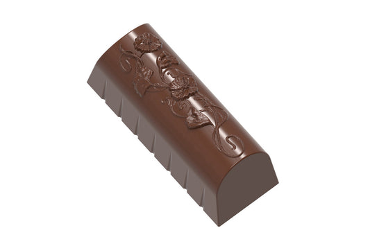 CW1896 - Chocolate World - Chocolate Buche Poppy Polycarbonate Mould