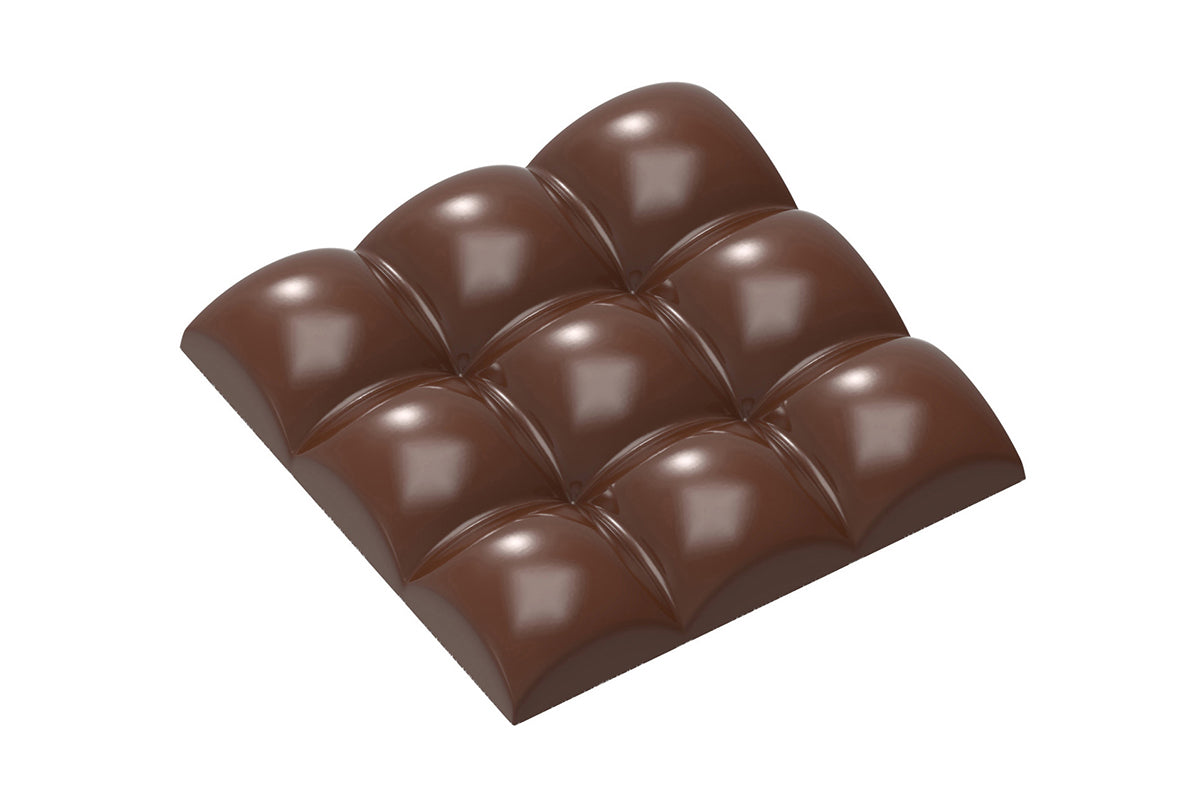 CW1898 - Chocolate World - Tablet Square Sphere Polycarbonate Mould