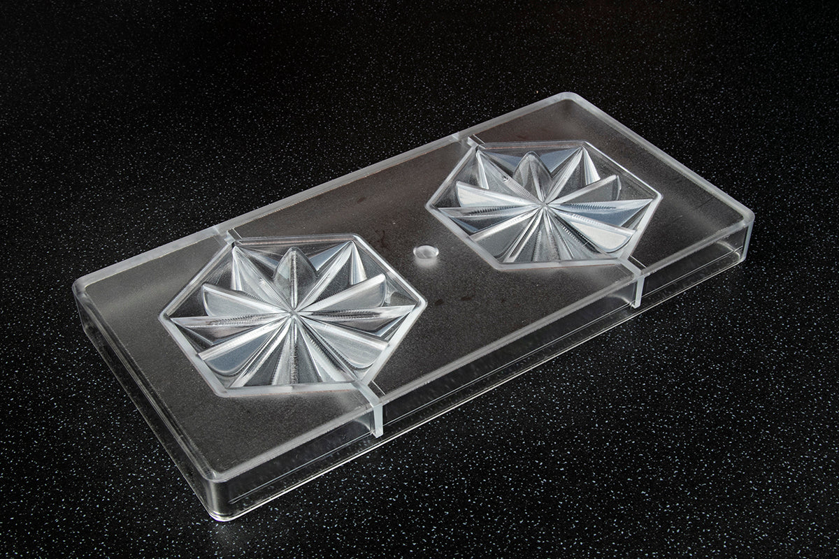 CW1906 - Chocolate World - Chocolate Ruby Tablet Polycarbonate Mould