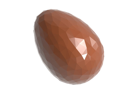CW1907 - Chocolate World - Egg Facet 29 mm Polycarbonate Mould