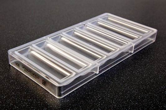 CW1908 - Chocolate World - Chocolate Smooth Buche Polycarbonate Mould