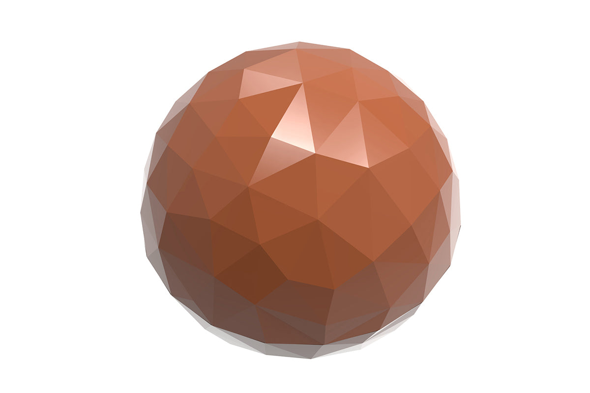 CW1909 - Chocolate World - Half Sphere Facet 25 mm Polycarbonate Mould