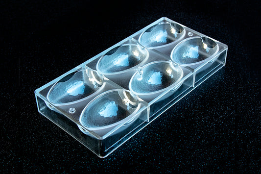 CW1910 - Chocolate World - Faceted Egg 86.5 mm Polycarbonate Mould
