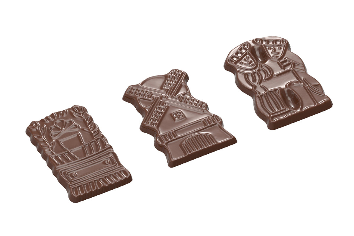 CW1911 - Chocolate World - Speculaas Vintage Polycarbonate Mould