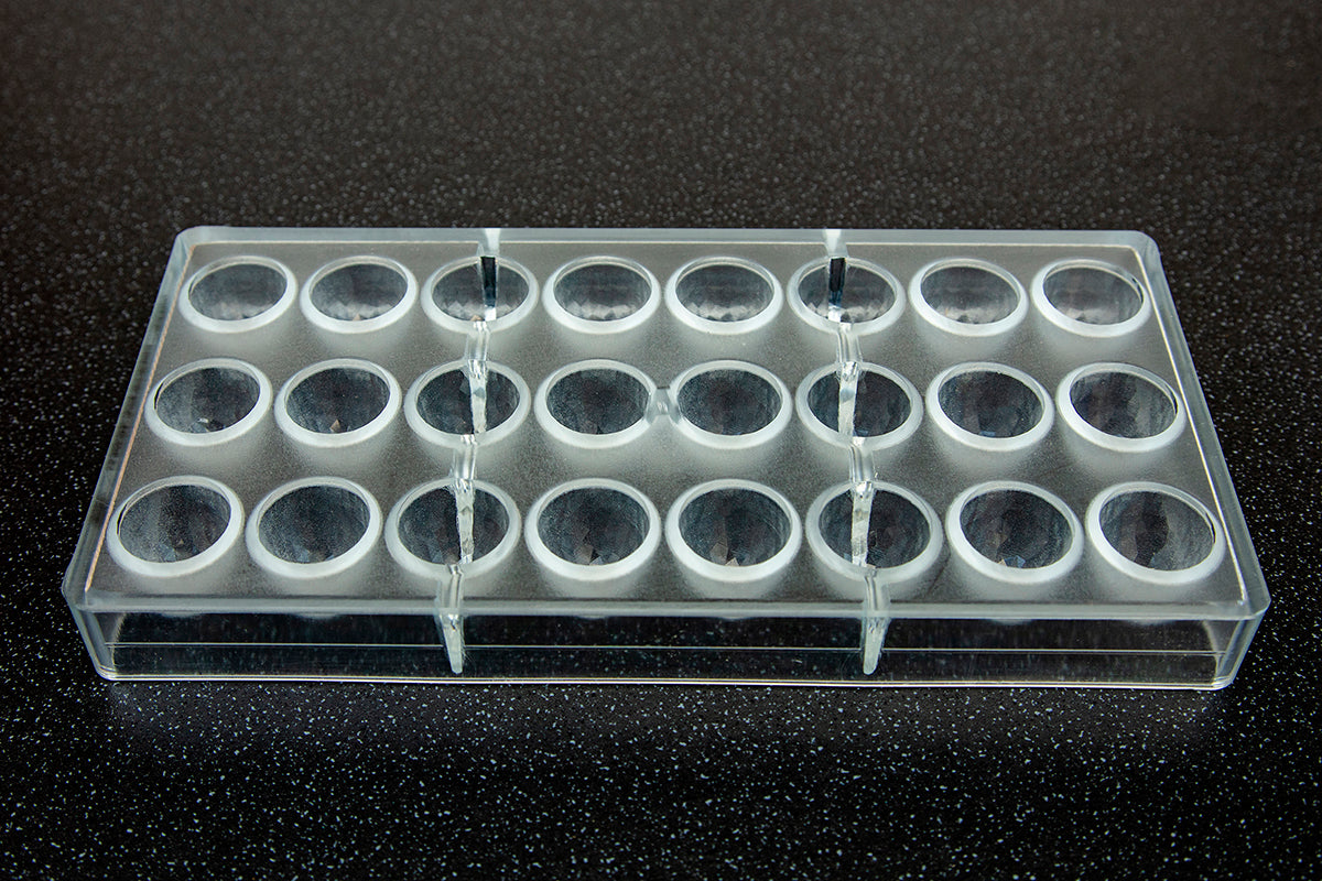 CW1923 - Chocolate World - Chocolate Bullet Facet Polycarbonate Mould