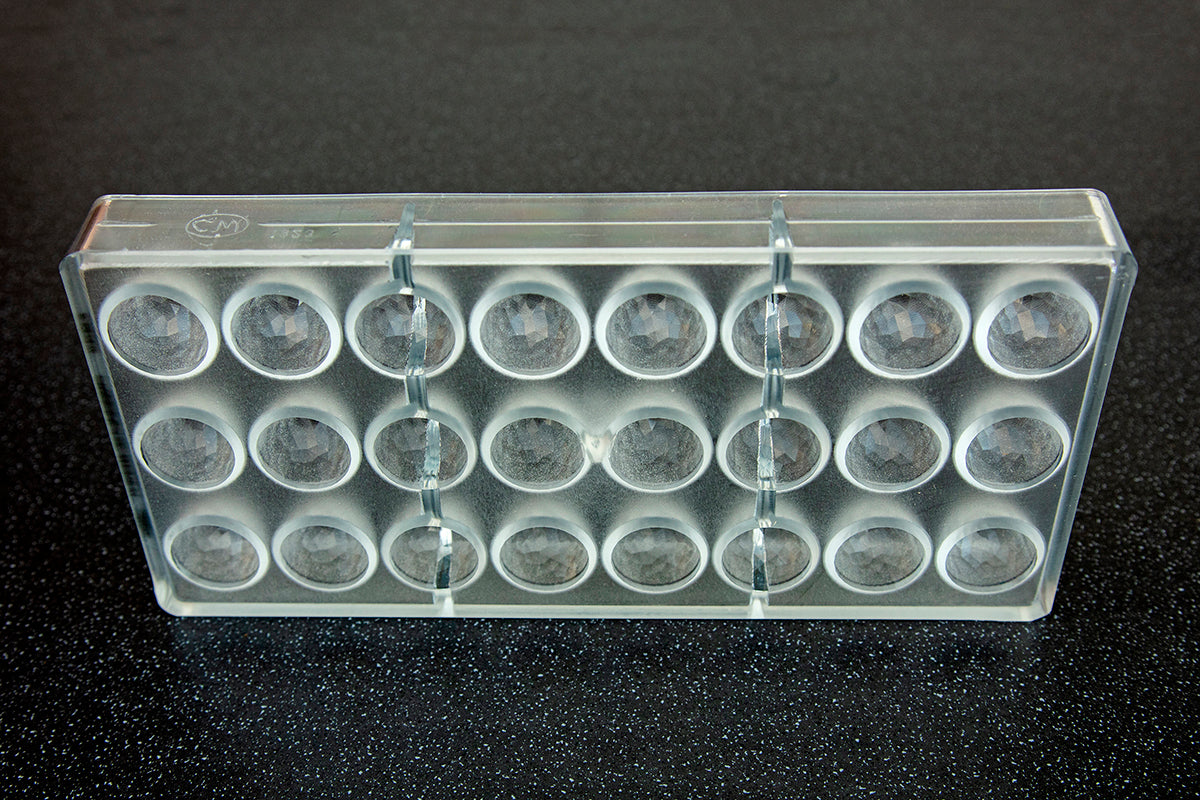 CW1923 - Chocolate World - Chocolate Bullet Facet Polycarbonate Mould