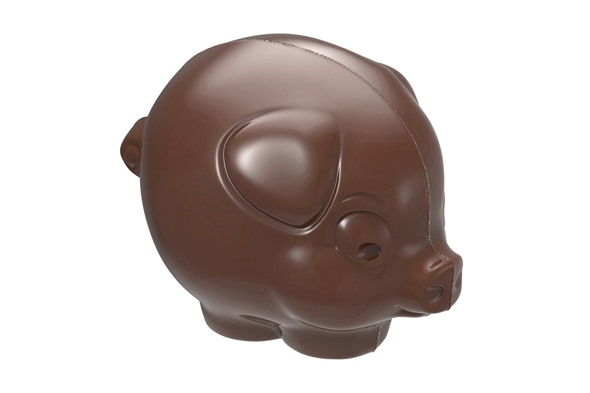 CW1938 - Chocolate World - Chocolate Pig Shaped Polycarbonate Mould