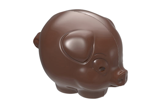 CW1938 - Chocolate World - Chocolate Pig Shaped Polycarbonate Mould