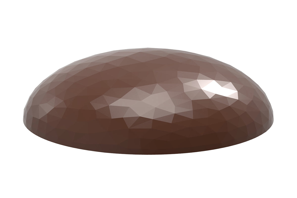 CW1939 - Chocolate World - Chocolate Lens Facet Polycarbonate Mould