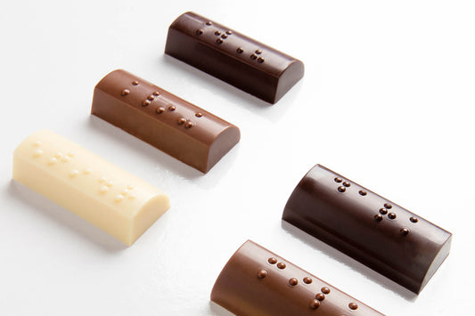 CW1942 - Chocolate World - Braille Praline "Milk" Polycarbonate Mould