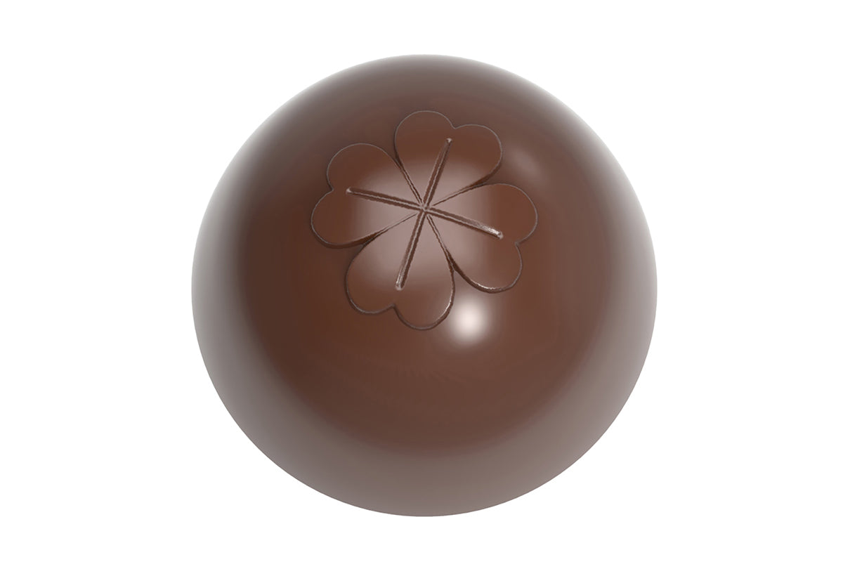 CW1955 - Chocolate World - American Truffle Clover Polycarbonate Mould