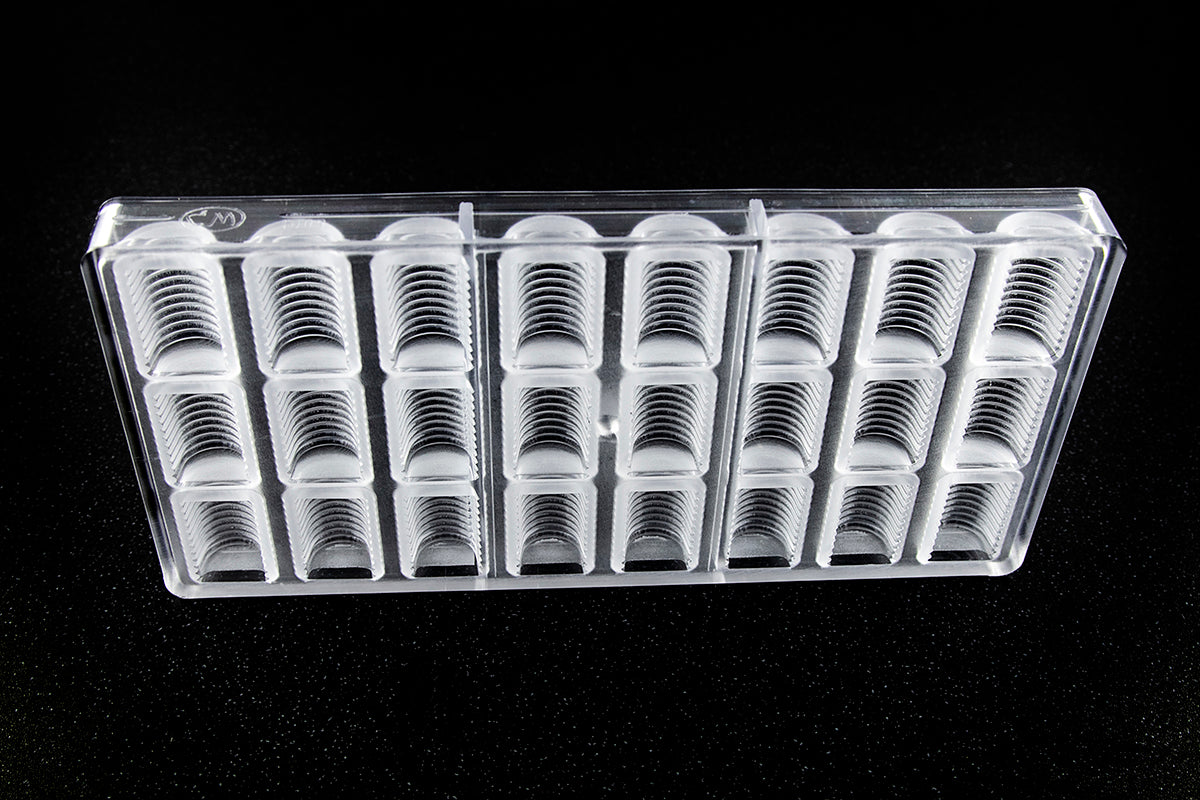 CW1963 - Chocolate World - Chocolate Pleated Buche Polycarbonate Mould