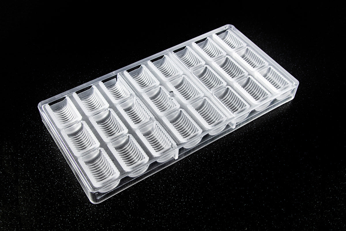 CW1963 - Chocolate World - Chocolate Pleated Buche Polycarbonate Mould