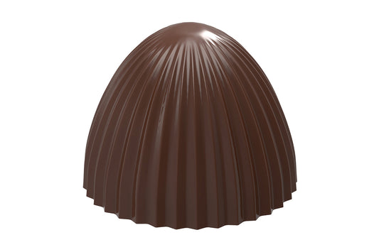 CW1968 - Chocolate World - Upper Part Egg Pleated Polycarbonate Mould