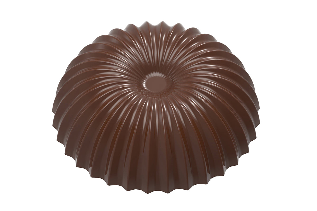 CW1970 - Chocolate World - Christmas Ball Pleated Polycarbonate Mould