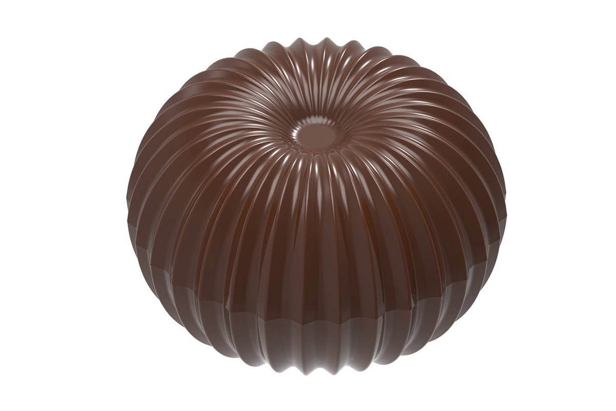 CW1970 - Chocolate World - Christmas Ball Pleated Polycarbonate Mould