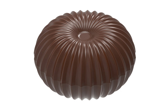 CW1970 - Chocolate World - Christmas Ball Pleated Polycarbonate Mould