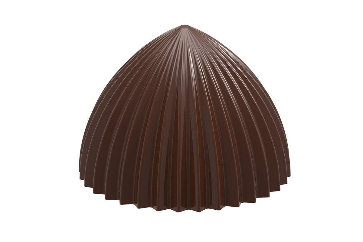 CW1971 - Chocolate World - Melo Cake Pleated Polycarbonate Mould