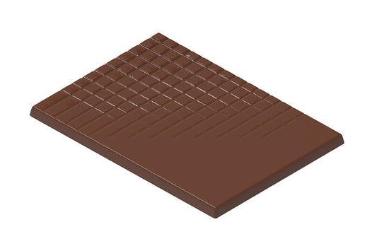 CW1982 - Chocolate World - Caraque With grid Polycarbonate Mould