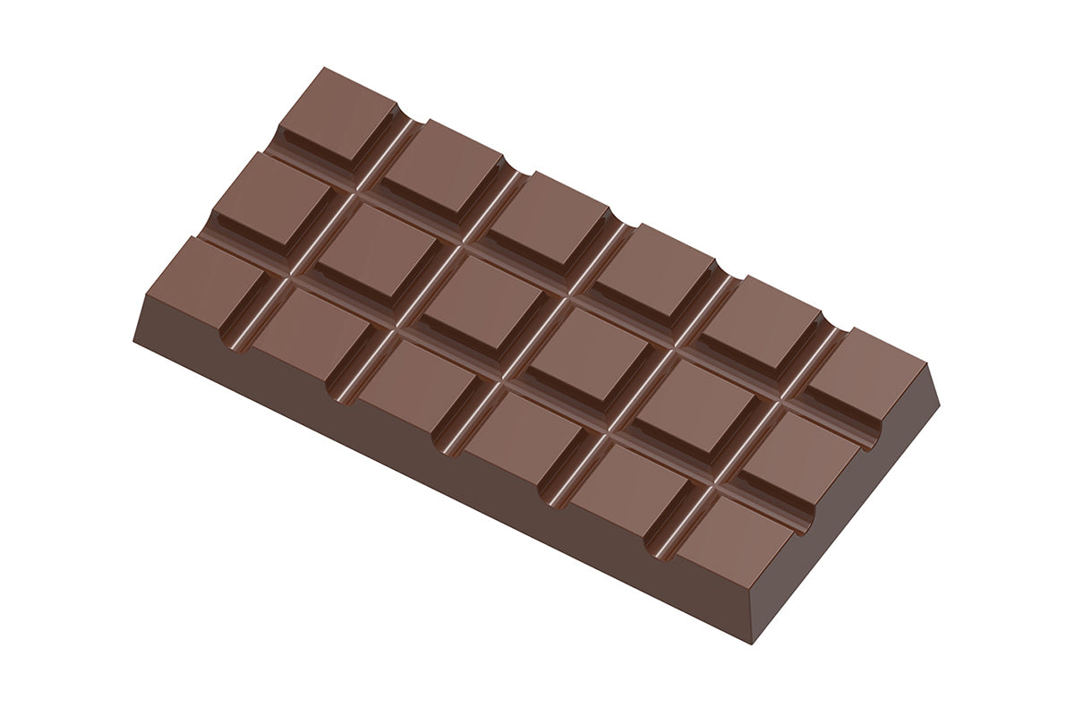 CW1986 - Chocolate World - Tablet 3 X 6 Cubes Polycarbonate Mould