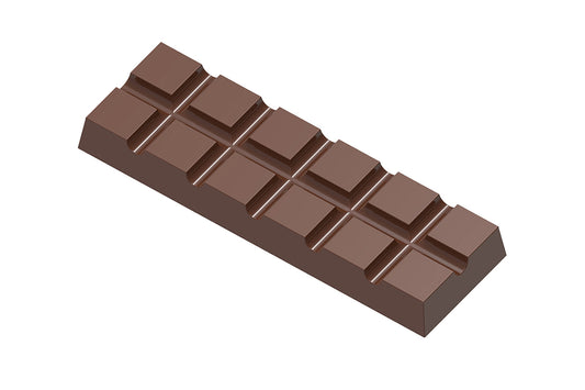 CW1987 - Chocolate World - Tablet 2 X 6 Cubes Polycarbonate Mould