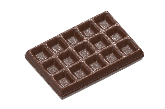 CW1991 - Chocolate World - Brussels Waffle Small Polycarbonate Mould
