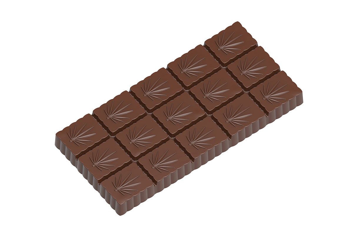 CW1994 - Chocolate World - Chocolate Tablet Hemp Polycarbonate Mould