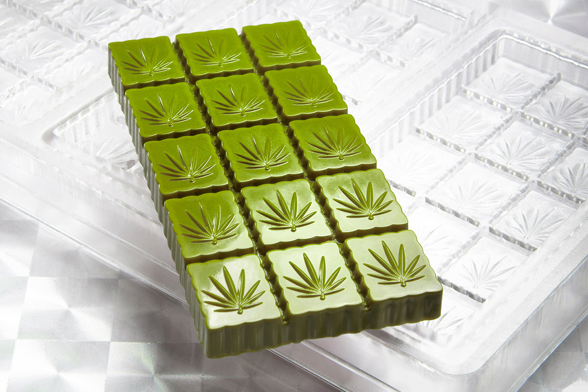 CW1994 - Chocolate World - Chocolate Tablet Hemp Polycarbonate Mould