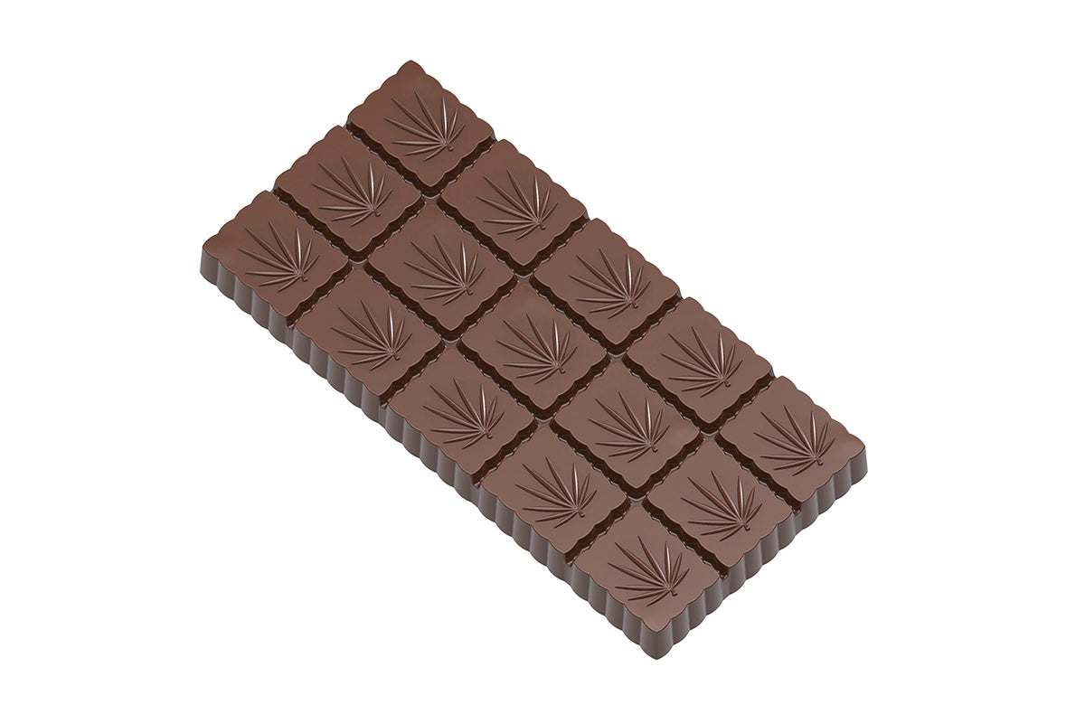 CW1994 - Chocolate World - Chocolate Tablet Hemp Polycarbonate Mould