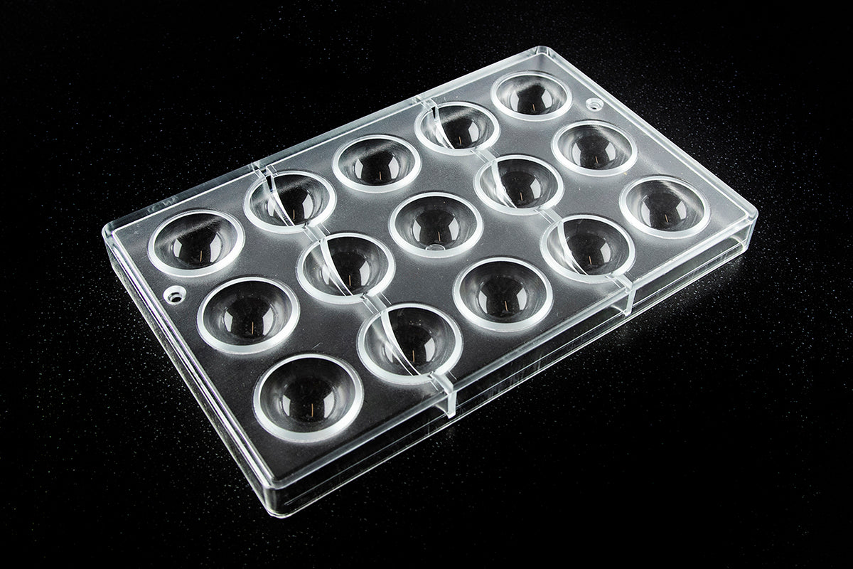 CW2002 - Chocolate World - Half Sphere Ø 38 mm Polycarbonate Mould