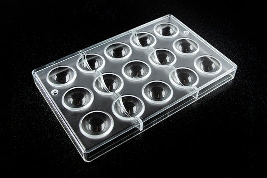 CW2002 - Chocolate World - Half Sphere Ø 38 mm Polycarbonate Mould