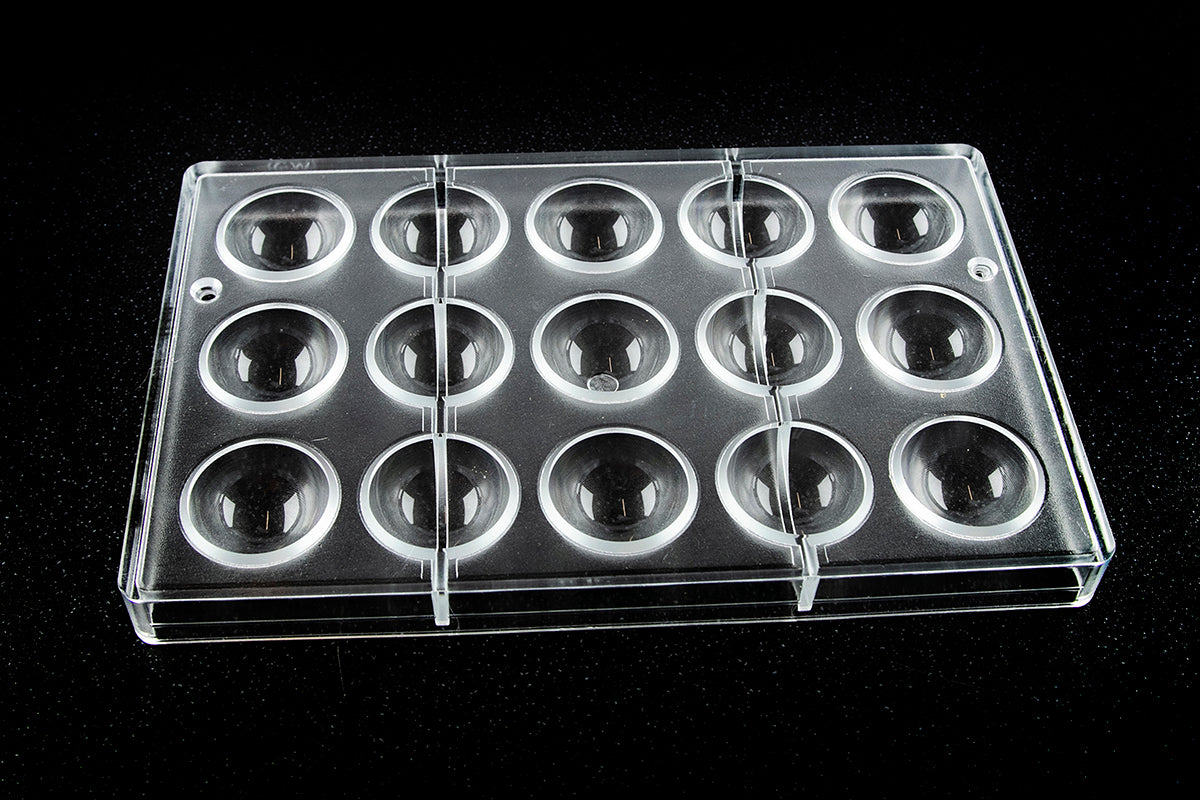 CW2002 - Chocolate World - Half Sphere Ø 38 mm Polycarbonate Mould