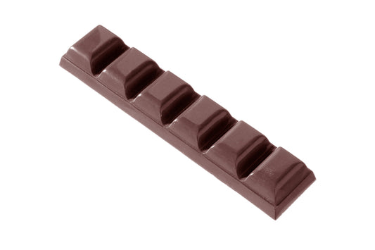 CW2010 - Chocolate World - Chocolate Bar 38 g Polycarbonate Mould