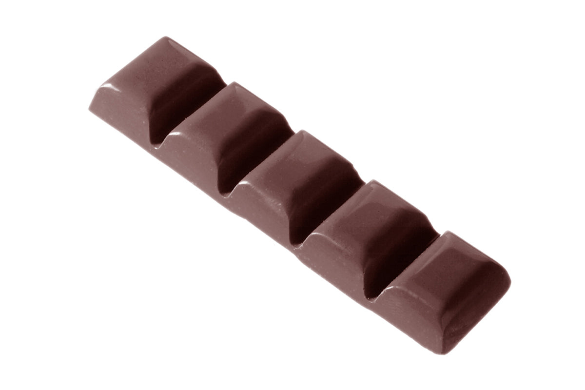 CW2013 - Chocolate World - Chocolate Bar 43 g Polycarbonate Mould