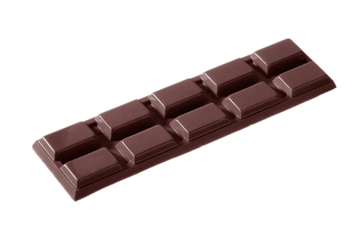 CW2047 - Chocolate World - Chocolate Bar 2 x 5 41 g Polycarbonate Mould