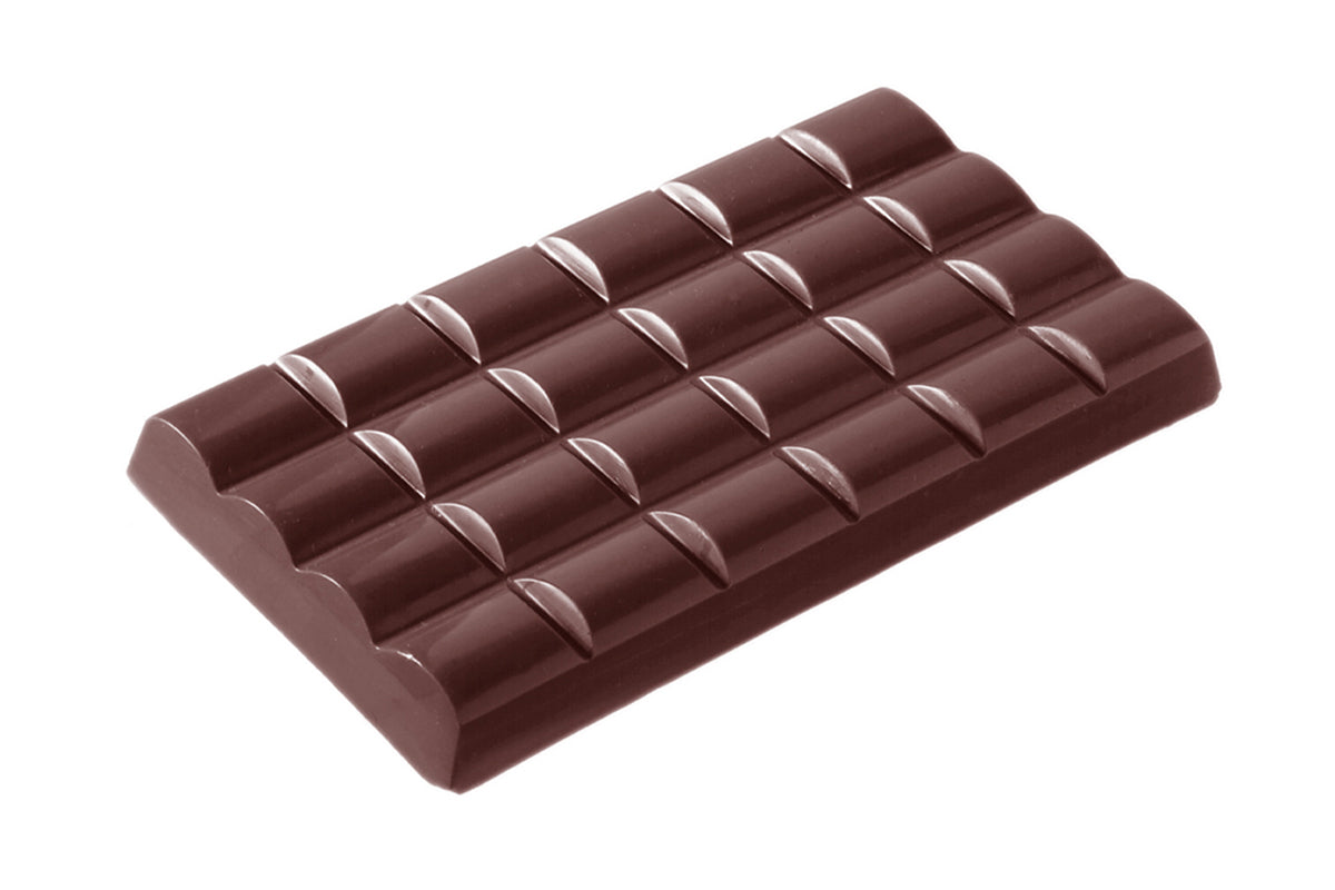 CW2049 - Chocolate World - Tablet 6 x 4 Wavy 103 g Polycarbonate Mould