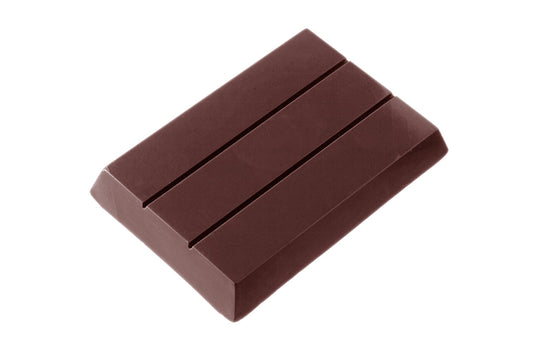 CW2050 - Chocolate World - Tablet 1 x 3 Flat 88 g Polycarbonate Mould