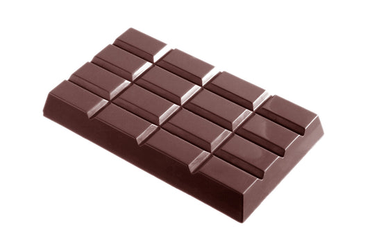 CW2052 - Chocolate World - Tablet 4 x4 460 g Polycarbonate Mould