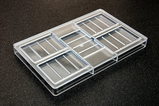 CW2053 - Chocolate World - Chocolate Bar 48 g Tablet Polycarbonate Mould