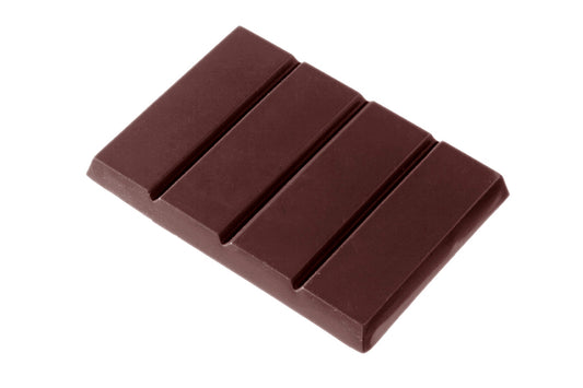 CW2053 - Chocolate World - Chocolate Bar 48 g Tablet Polycarbonate Mould